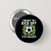 5年生 サッカー 最初の日 缶バッジ (正面&裏面)