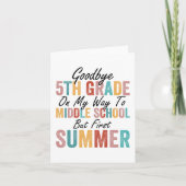 5年生 中学校への準備 夏が先 カード (正面)