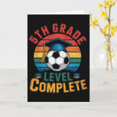 5年生 最終学年 サッカー少年少女 最終登校日 カード (黄色い花)