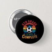 5年生 最終学年 サッカー少年少女 最終登校日 缶バッジ (正面&裏面)