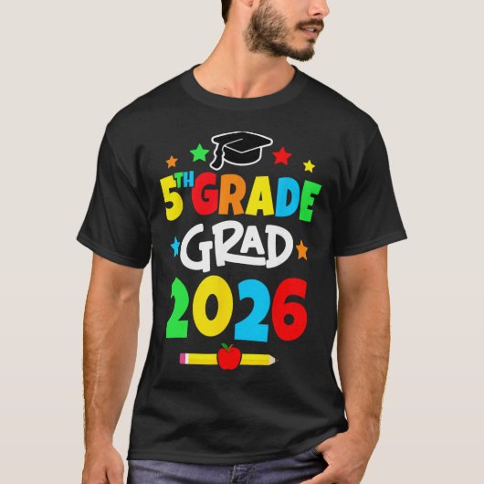 5年生 2026年 小学校卒業 Tシャツ (正面)