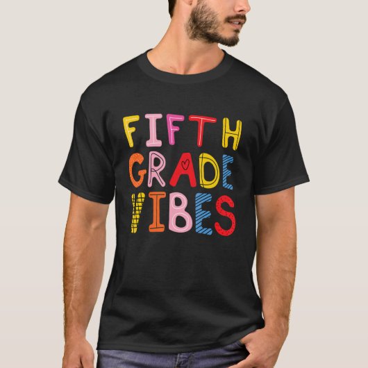 5年生Vibes 5年生チーム先生戻るS Tシャツ (正面)