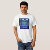 5年間のオバマ Tシャツ (正面フル)