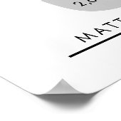 5年間の退職金または従業員の感謝のギフト ポスター (角)