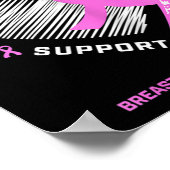 5年間乳がん生存者5年間のがんフリー ポスター (角)