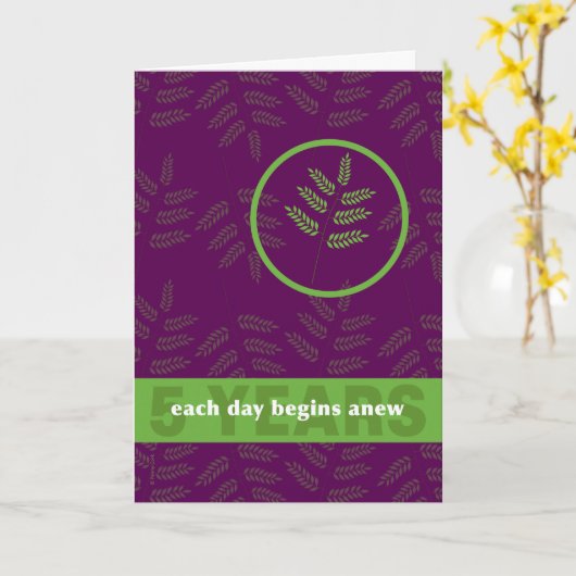 5年Addict Anniversary New Leafを回復 カード (黄色い花)