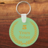 5年Sober、パーソナル化可能なSobrity Keepsake キーホルダー (正面)