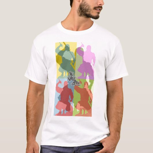 5忍者の強いワイシャツ Tシャツ (正面)