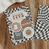 5才はビビる！ | 男の子5歳のレトロスケーターParty 招待状