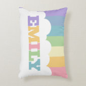 5文字カラフル名レインボーアース音雲 アクセントクッション (正面(垂直))