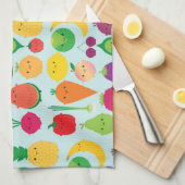 5日のフルーツ及び野菜 キッチンタオル (四つ折り)