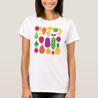 5日のフルーツ及び野菜 Tシャツ