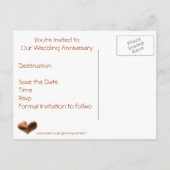 5日夫婦結婚記念日カード 案内ポストカード (裏面)