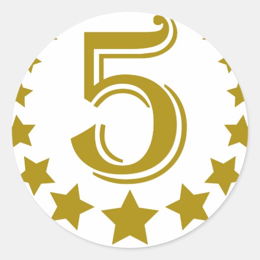 5星Birthday.png ラウンドシール (正面)