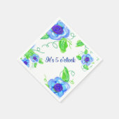 5時だ スタンダードカクテルナプキン (角)