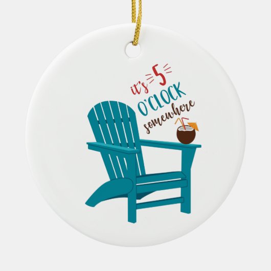 5時だ セラミックオーナメント (正面)