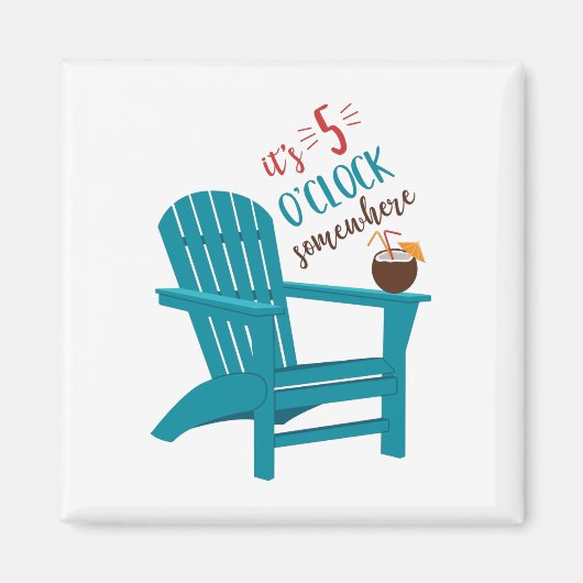 5時です マグネット (正面)