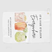 5時どこでもリタイアメントパーティー ゴルフタオル (横)