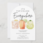 5時どこでもリタイアメントパーティー 招待状 (正面)