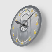 5時ビール24分 ラウンド壁時計 (傾斜)