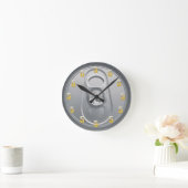 5時ビール24分 ラウンド壁時計 (ホーム)