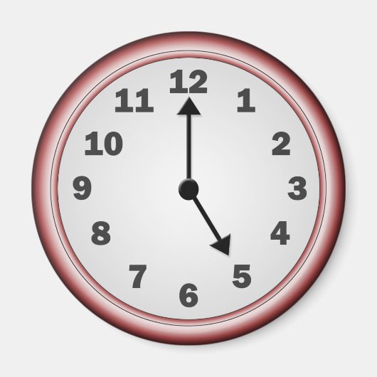 5時マグネット マグネット (正面)