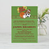 5時間365日すべてのスター・グリーン誕生日パーティーへの招待 招待状 (スタンド正面)