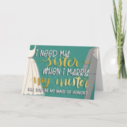 5時間365日のカードを持っているとき、妹が必要です 招待状 (正面)