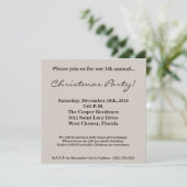 5時間365日のクリスマスクリスマススノーフレーククリスマス招待状 招待状 (スタンド正面)