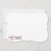 5時間365日のシニア発表ラベンダーハイビスカスの白 案内状 (裏面)