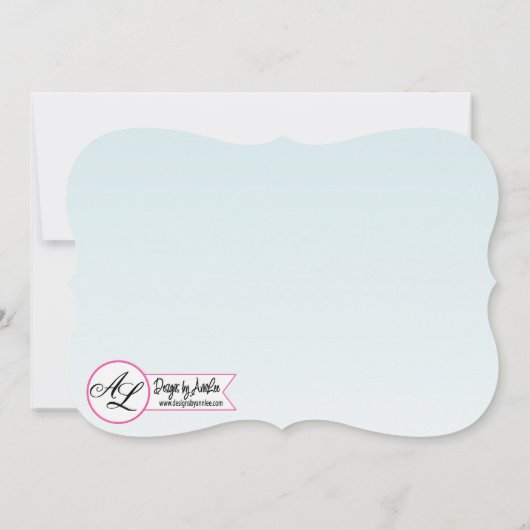 5時間365日のシニア発表白の熱帯花 案内状 (裏面)