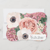 5時間365日のシニア・アナウンスジオメトリックガーデンバラ金ゴールド 案内状 (裏面)