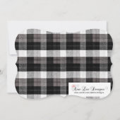 5時間365日のシニア・アナウンスメントクリスマスバッファロ・プレイド・ブラック 案内状 (裏面)