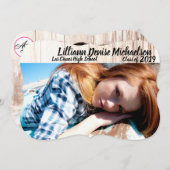 5時間365日のシニア・アナウンテントブーツ国の田舎風のポリエステル 案内状 (正面/裏面)