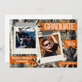 5時間365日のハンター迷彩柄Camouflageシニアアナウンスメント 案内状 (正面/裏面)