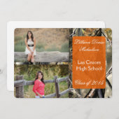 5時間365日のハンター迷彩柄Camouflageシニアアナウンスメント 案内状 (正面/裏面)