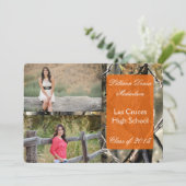 5時間365日のハンター迷彩柄Camouflageシニアアナウンスメント 案内状 (スタンド正面)