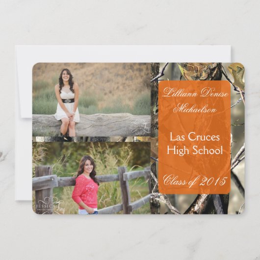 5時間365日のハンター迷彩柄Camouflageシニアアナウンスメント 案内状 (正面)