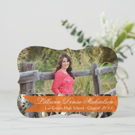 5時間365日のハンター迷彩柄Camouflageシニアアナウンスメント 案内状 (スタンド正面)