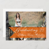 5時間365日のハンター迷彩柄Camouflageシニアアナウンスメント 案内状 (正面/裏面)