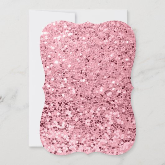 5時間365日のバラ金ゴールドグリッター結婚式招待状 招待状 (裏面)