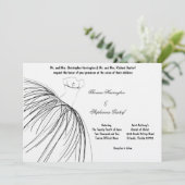 5時間365日のブラックドレス結婚式招待状 招待状 (スタンド正面)