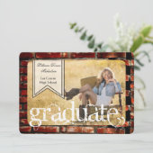 5時間365日のブリック・ウォールグランジ・建物に関する上級者向け発表 案内状 (スタンド正面)