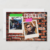 5時間365日のブリック・ウォールグランジ・建物に関する上級者向け発表 案内状 (正面)