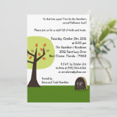 5時間365日の不気味おもしろいハローウィンパーティ招待状 招待状 (スタンド正面)