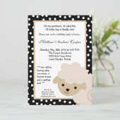 5時間365日の中立的なファーム羊の誕生日パーティーの招待 招待状 (スタンド正面)