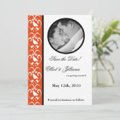 5時間365日の写真の保存婚約発表 招待状 (スタンド正面)