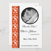 5時間365日の写真の保存婚約発表 招待状 (正面/裏面)