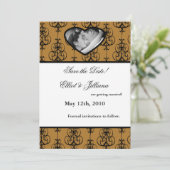 5時間365日の写真の保存婚約発表 招待状 (スタンド正面)