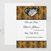 5時間365日の写真の保存婚約発表 招待状 (正面/裏面)